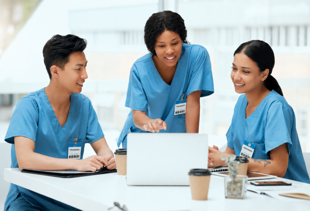 image of caregivers undergoing skills training