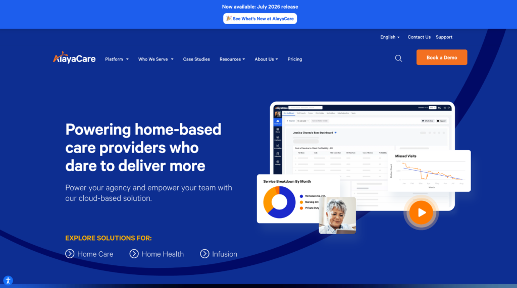 AlayaCare Homepage
