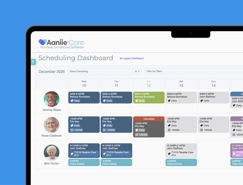 Aaniie Scheduling Dashboard